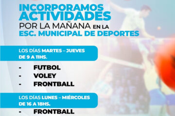 Suman horas a actividades en la Escuela Municipal de Deportes
