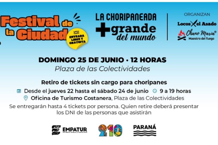 Paraná se prepara para la choripaneada más grande del mundo