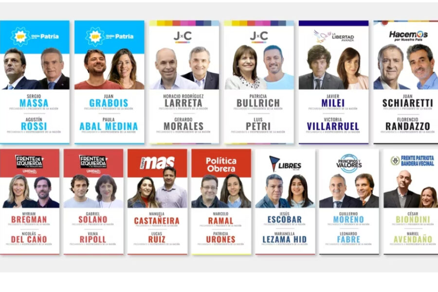 Todas las fórmulas presidenciales de las PASO