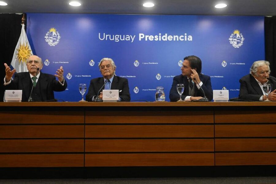 Ejemplar gesto de los presidentes de Uruguay