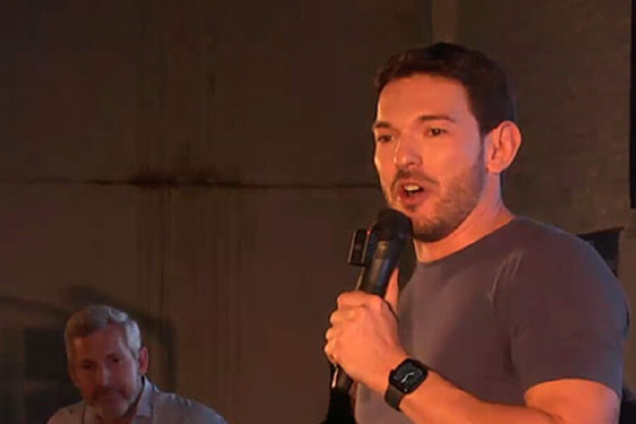 Gainza lanzó su candidatura acompañado por Frigerio