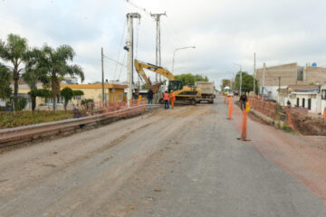 Avanzan los trabajos de ensanche en el puente de Avda. Zanni