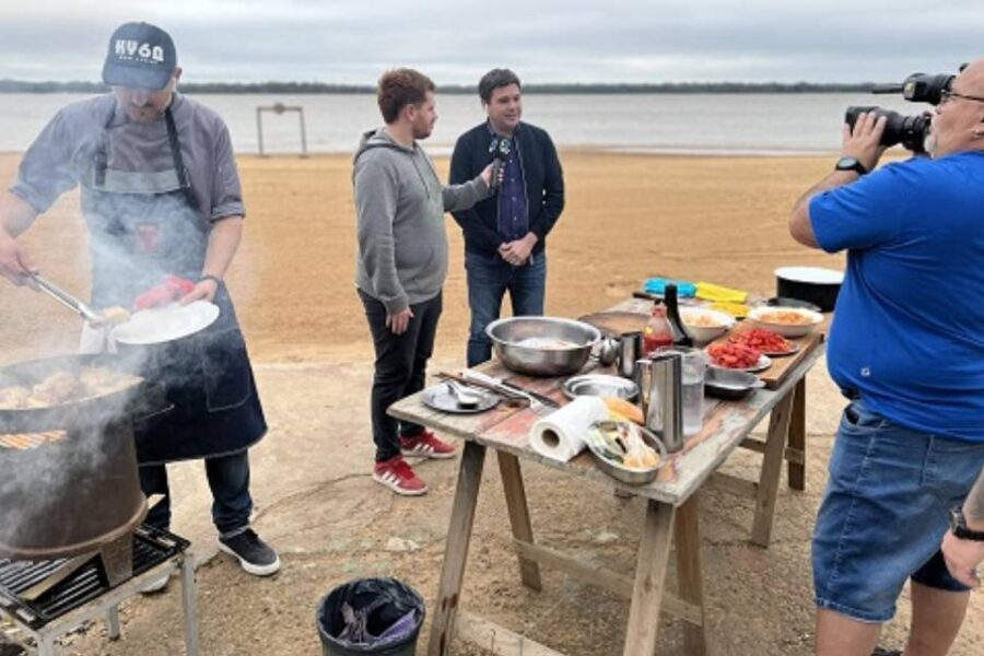 La TV Pública transmitió en vivo desde el Balneario San José