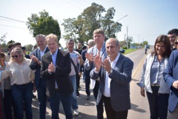 Junto al gobernador Bordet, el intendente Daniel Rossi inauguró el renovado acceso a Santa Elena y el nuevo hospital modular.