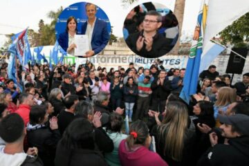 La foto Bahl – Varisco se refleja también en la calle