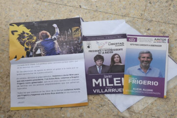 El corte con Milei y Frigerio también apareció en Gualeguaychú