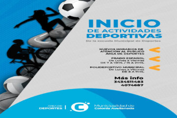 Inicio de actividades deportivas de la escuela Municipal.