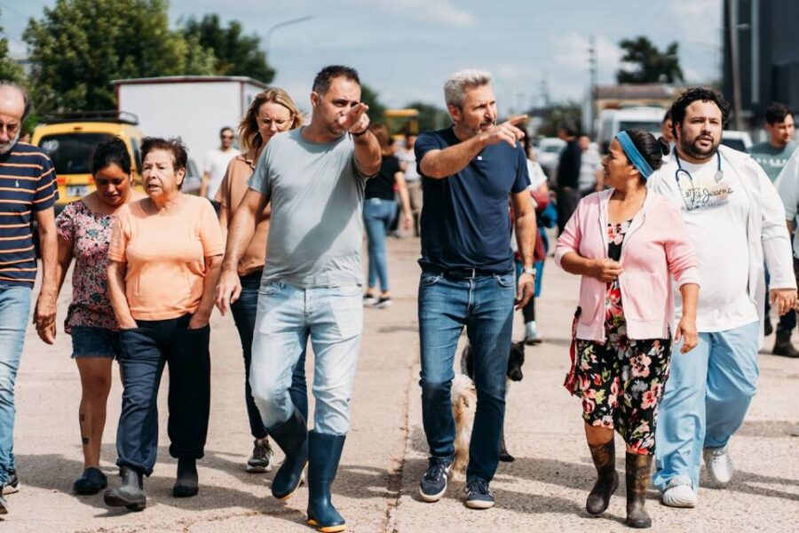 Frigerio culpó al PJ por las inundaciones