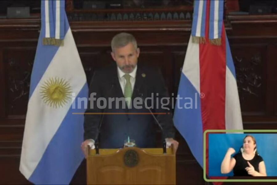 Frigerio reprochó la herencia y remarcó el ajuste de Milei