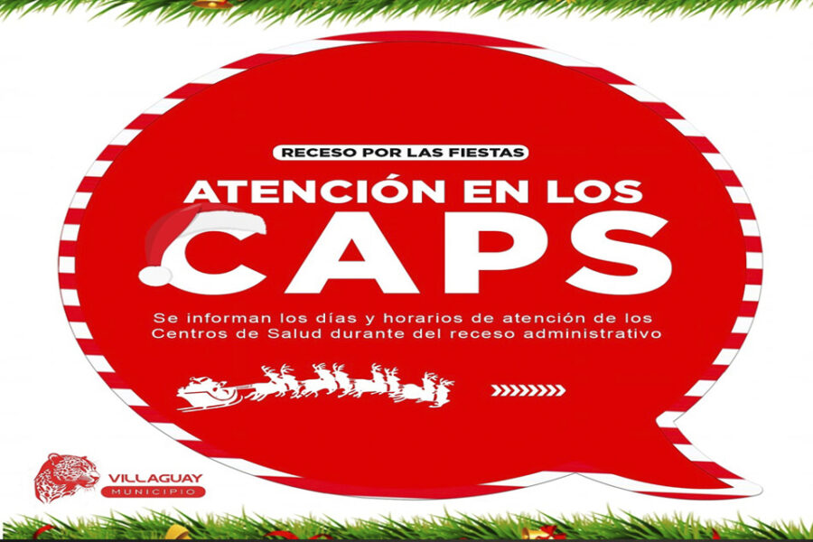 Así será la atención en los CAPS durante el receso por las fiestas